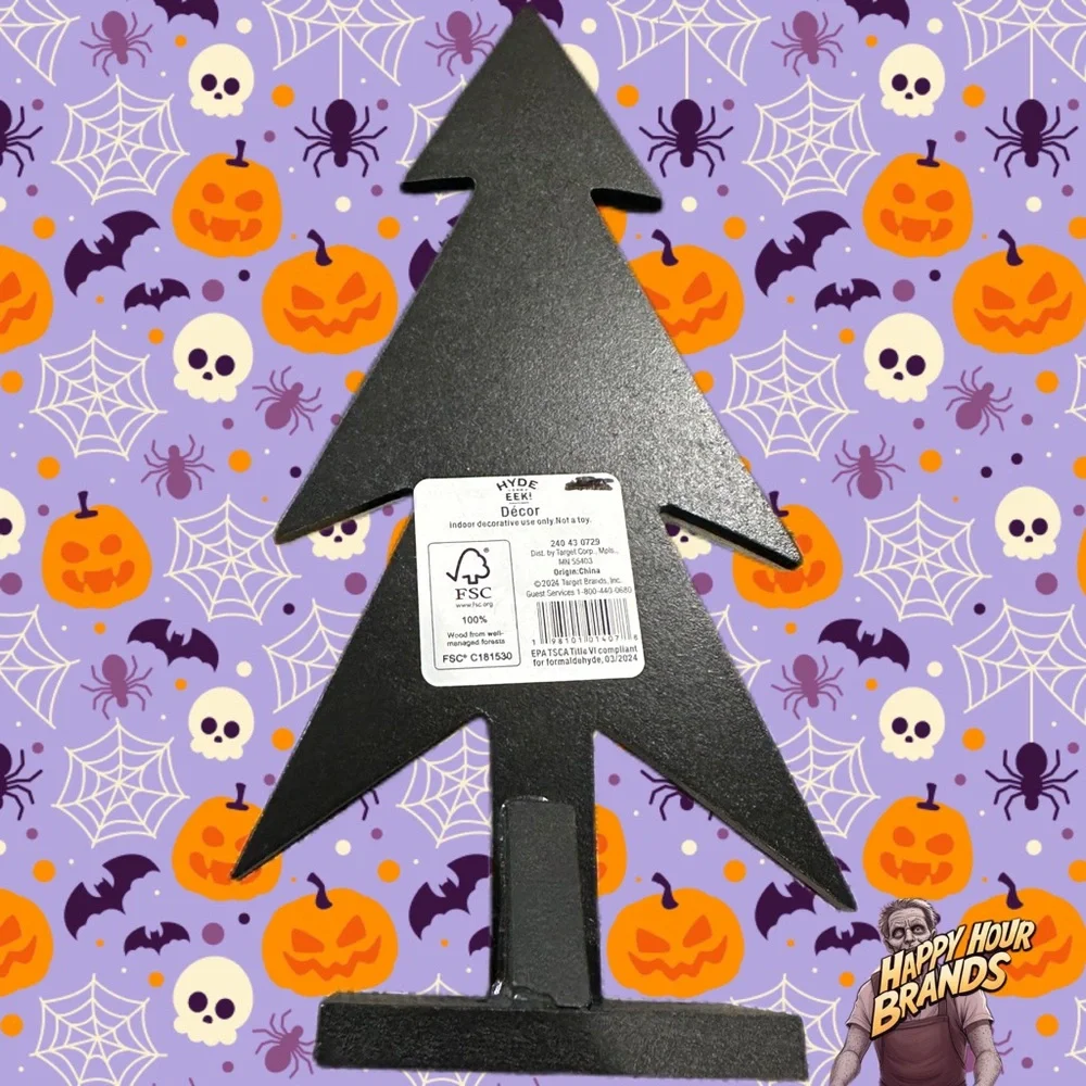 Target Hyde & Eek Boutique 10” Felt & Wood Halloween Decor TREE New